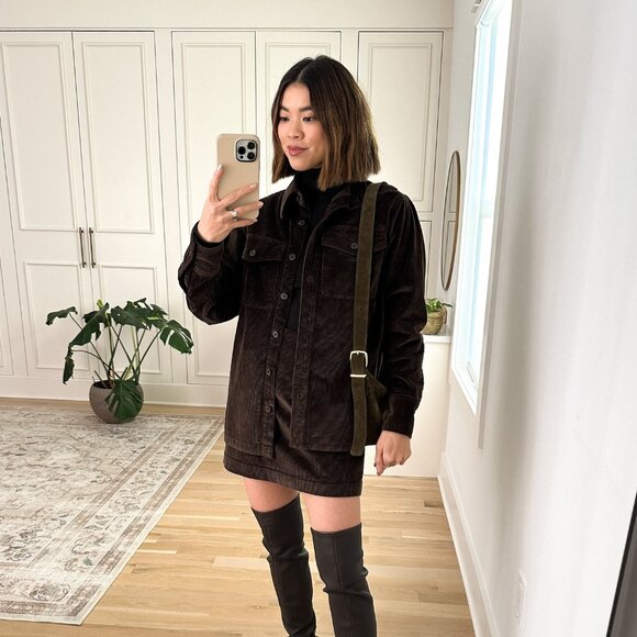 NWT Madewell Corduroy Relaxed Shirt-Jacket - Picture 7 of 12